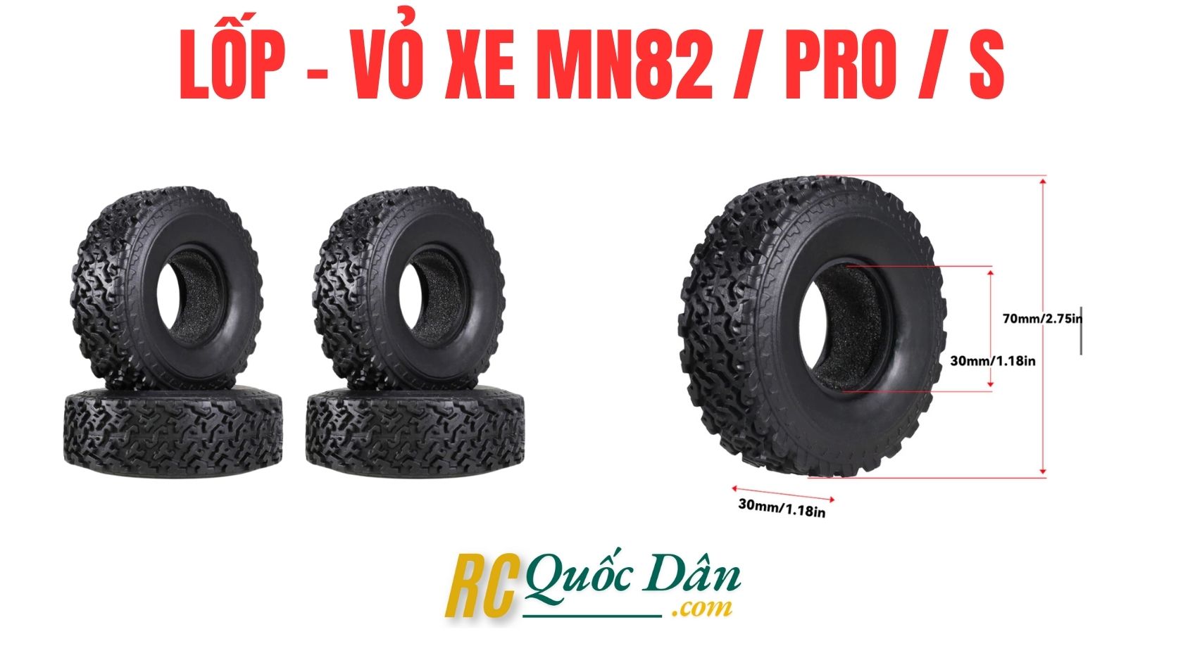 Lốp - vỏ xe MN82 pro s RC Quốc Dân