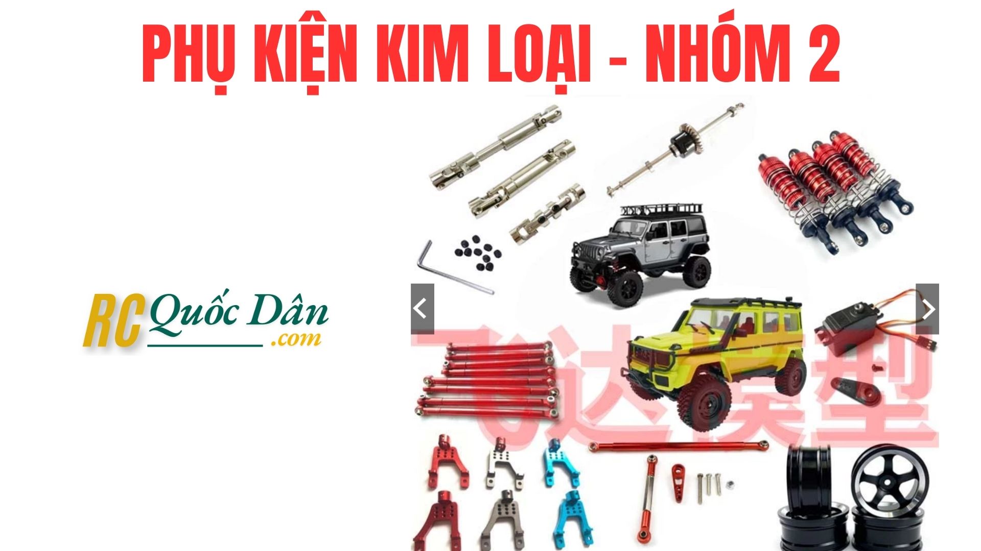 Phụ kiện kim loại MN128 - nhóm 2 - RC Quốc Dân