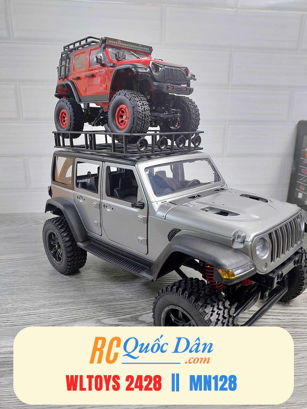 WLToys 2428 với MN128 WLToys 2428 với MN128